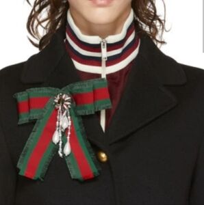 Red and Green Brooch